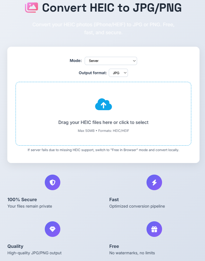 How to Convert HEIC to JPG/PNG?